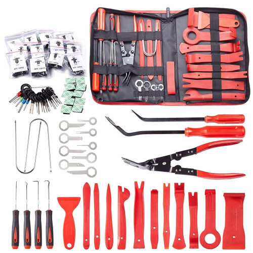238PCS Car Trim Removal Tool Set with Pliers, Scratch Auto Interior Panel Door Dash Kit