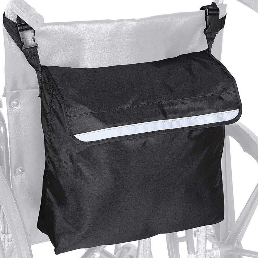 Wheelchair Bag Polyester Material Electric Wheelchair Pouch Portable Walker Backpack With Reflective Strips For Seniors