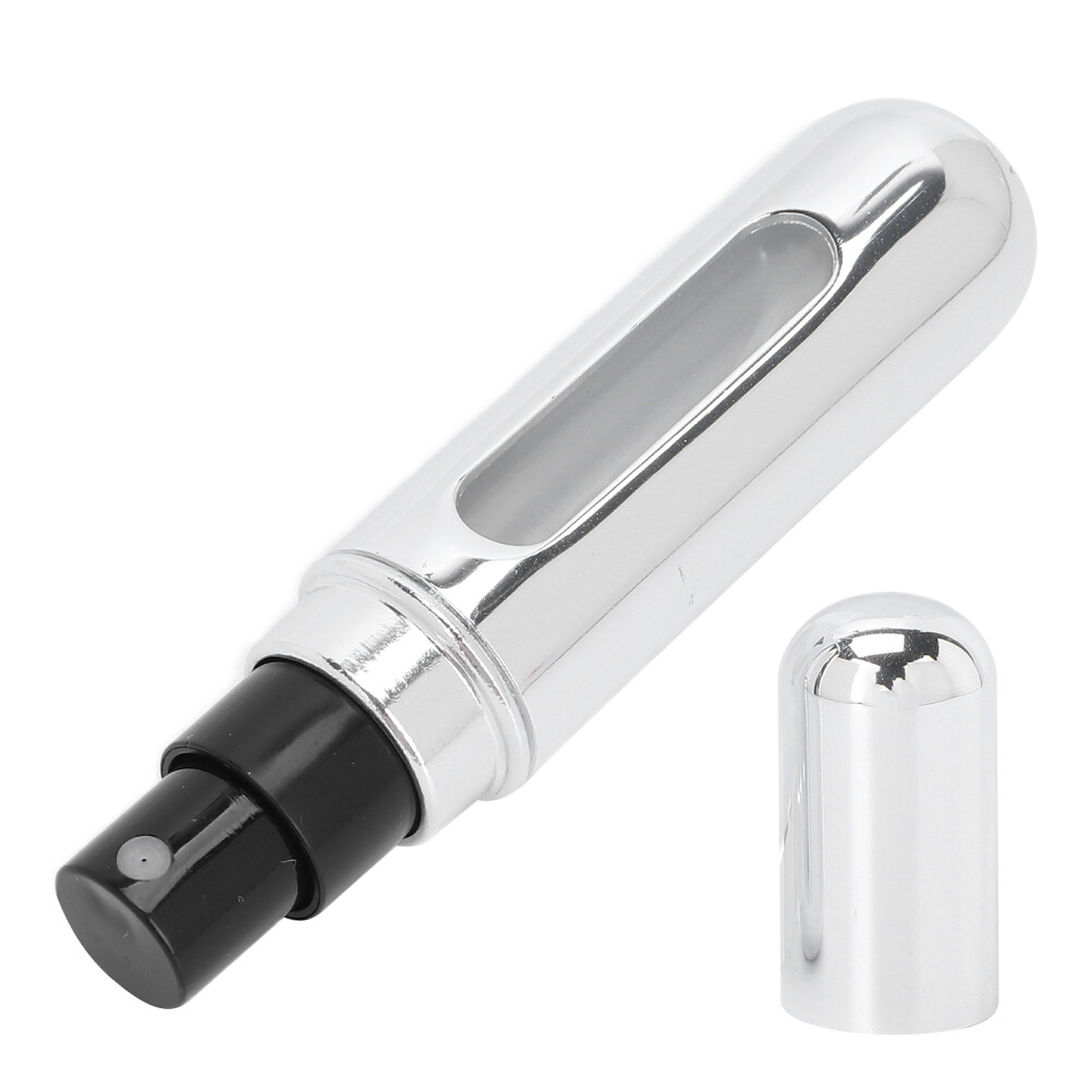 Silver Mini Refillable Perfume Atomizer 5Ml Cosmetic Spray Bottle