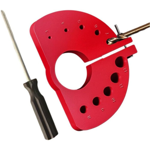 Angle Grinder Modified Drill Bit Sharpener Portable For HSS And Cobalt Bits Compatible With Grinders And Drills Red 2