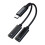 2-in-1 Dual Type C naar Type C-adapter-Zwart 1