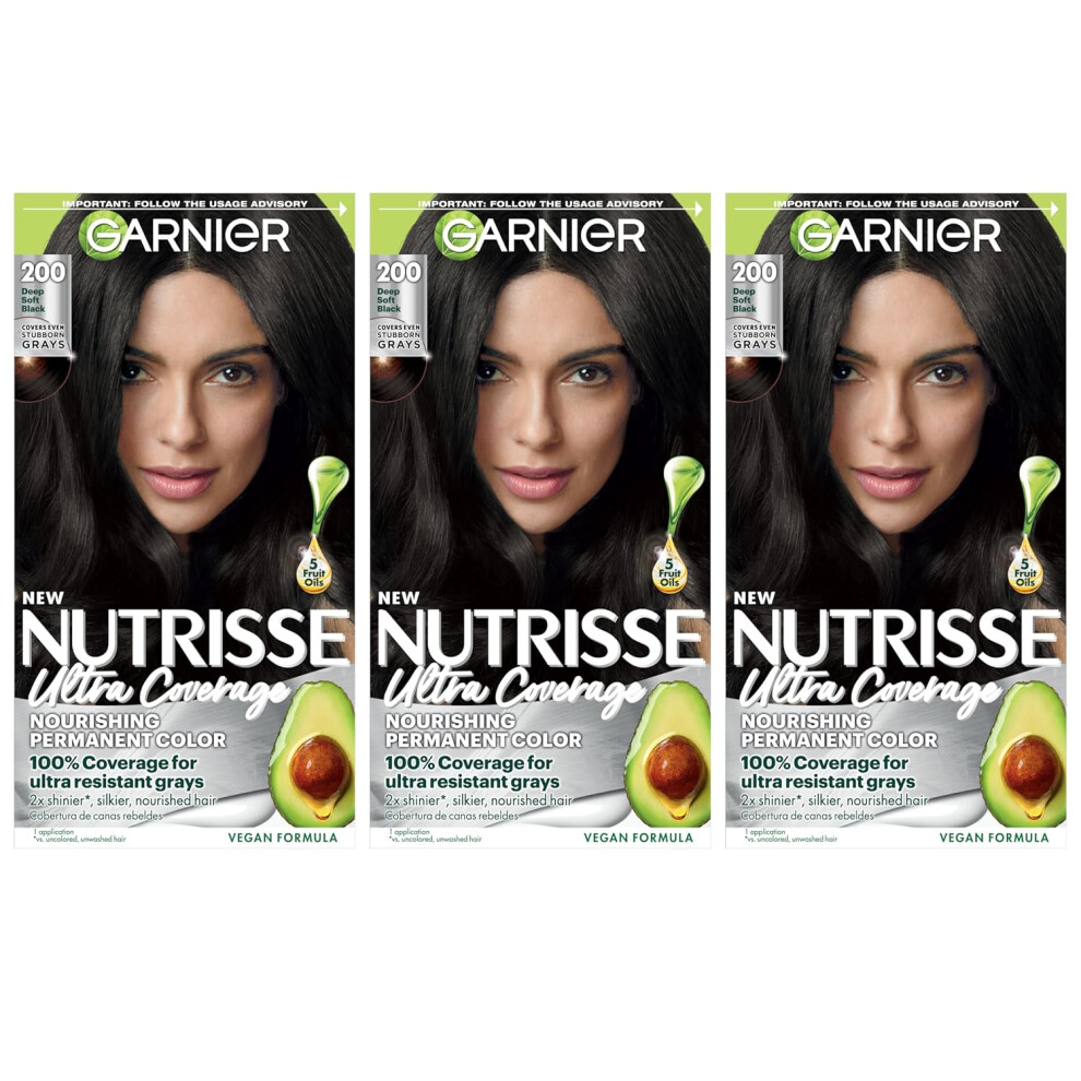 Garnier Haircolor Nutrisse Nourishing Creme 3Count Black