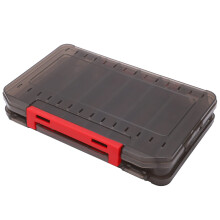 Anti Plastic DoubleSided Fishing Box With Breathable Ventilation For Efficient Bait Storage Grey