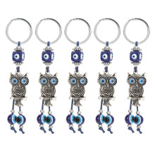 Tyrkisk ondt øye nøkkelring med ugledesign, Feng Shui tilbehør lykkeamulett beskyttelsesamulett stilig nøkkelring for positiv energisymbol og