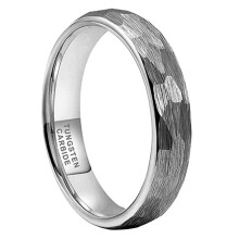 Alliance hypoallergénique en tungstène pour elle et lui, finition mate, confort optimal, résistante à l'eau et aux rayures, intérieur lisse.