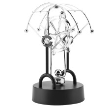 Newtonova kolíska, elektronická hračka Perpetual Motion, magnetická, na batérie, kinetická socha, fyzika, mechanika, rovnováha, 360, nikdy