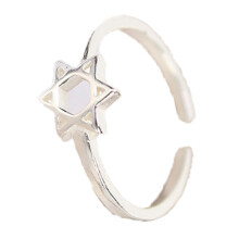 Hypoallergenic Cat Ear Design Ring, Adjustable S925 Sterling Silver High Quality Jewelry for Women, Luxurious Fine Jewelry Piece for Wedding Party Dan