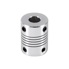 Flexible Wellenkupplungen für 3D-Drucker und CNC-Maschinen, Aluminiumlegierungen eliminieren Spannungen durch elastische Wirkung und radiale,