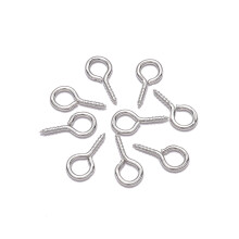 Arts & Crafts Project Easy To Install Rustproof And Eco-Friendly Silver Plated Eye Bolt Widely Used Heavy Duty Screw Eye Pins Multipurpose Alloy Eye