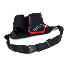 Outdoor Waist Pouch Red Multifunction Kettle Bag Large Capacity Sports Waist Bag For Hiking Running Headphone Cable