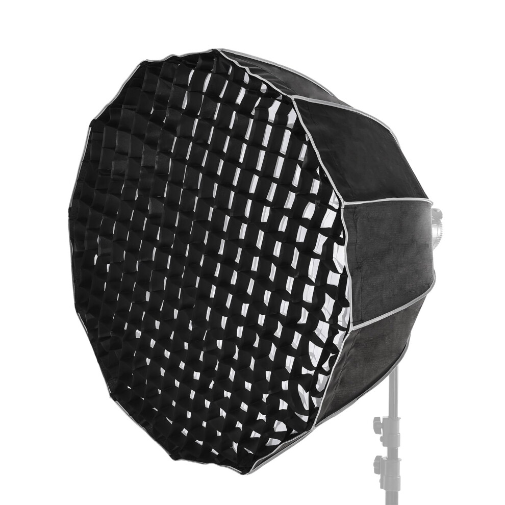 90Cm/35Inch Multipurpose Deep Parabolic Softbox Bowens Mount Quick Setup Diffuser Cloth Honeycomb Grid Carrying Bag 9347817780475