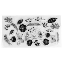 Transparent Silicone Stamps For DIY Scrapbooking, Clear Stamp Set Featuring Retro Rubber Clear Stamp Designs And Creative Ornaments In Festival