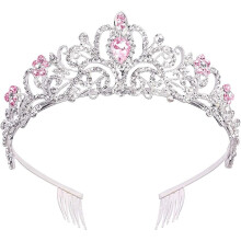 Handgemaakte sieradentiara voor dames, gemaakt van legering met een kristallen hoofdband en strass-versiering, een perfect accessoire voor bruiloften
