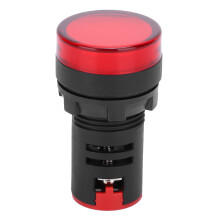 Panel Mount Red Indicator Light LED Indicator Light AC DC Voltage Screw Clamp Connection Dust Proof Wiring Port Compact Industrial Indicator Long