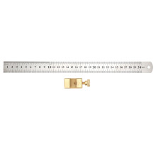 Steel Ruler Fixed Block Woodworking Line Locator High Quality Stainless Steel Cm Inch Measurement Smooth To Operate Rust Proof And Corrosion