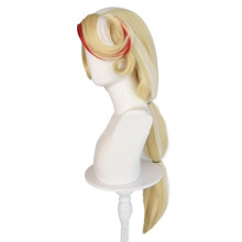 Anime Wig, Light Gold Long Straight Synthetic Heat Resistant Cosplay One Size