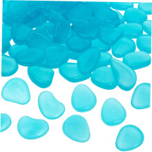 Glowing Pebble 100Pcs Aquarium Decor Stones For Fish Tank And Bonsai Luminous Rocks For Dark Environments