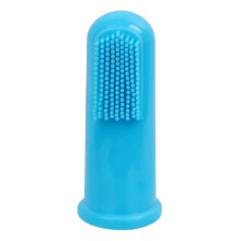 Komfortable Fingerzahnbürste für Haustiere, Fingerzahnbürste für Hunde und Katzen mit weichen Silikonborsten, BPA-frei, ungiftig, mit