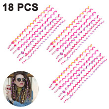 Pince à cheveux tressée pour filles et femmes, accessoire de cheveux tendance, design en spirale avec perles de zircon, ultra élastique et