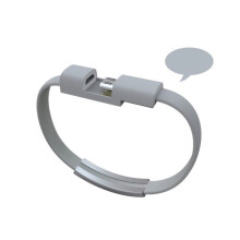 Bärbart armband för iPhone-datakabel, riktigt snabb laddning och supersnabb dataöverföring Ultratjock silikonladdare för nödströmsladd, Comp