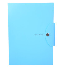 Organiseur portatif, porte-documents imperméable en PVC, grande capacité, fermeture à pression, 5 compartiments, bleu, robuste, léger et facile