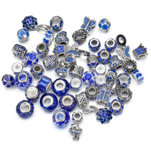 Bezauberndes Sortiment, europäische Perlen mit großem Loch für kreative Schmuckhersteller, verleiht DIY-Charms, Armbändern und Schmuckzubehör