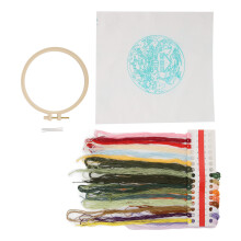 Kit de broderie Jardin d'Été 25 couleurs, 16,3 cm