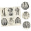 Human Anatomy Chart 6Piece Decorative Skeleton Model Poster Set Anatomical Posters for Learning 2