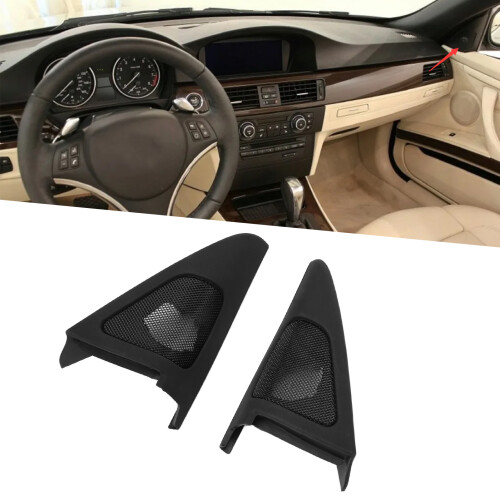 Front Door Speaker Cover Trim for 3 Series E92 E93 2006-2013 Black 2