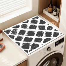 Waterproof HeatResistant Washer Dryer Cover, AntiSlip Washing Machine Mat for Laundry Room 40x50cm