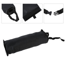 Multifunctional Car Waste Bin Oxford Cloth Hangable Organizer Black