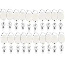 Multipurpose Retractable Badge Reel, Durable ID Card Holder with 360 Swivel Clip and Twist-Free Functionality, Smooth Retraction Mechanism for