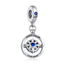 Kralenbedeltjes van 925 sterling zilver, elegante hangende bedel met 5A zirkonia hanger, nikkelvrij hypoallergeen ontwerp voor de gevoelige huid,