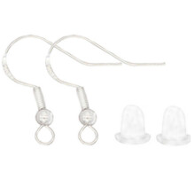 Ganchos para pendientes de diseño elegante tipo anzuelo, suministros de joyería de primera calidad para la fabricación de joyas de plata