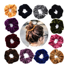Elegante Samt-Haargummis, weiches und bequemes Material, Haaraccessoires für Damen für alle Haartypen, modische Armbandalternative mit hoher