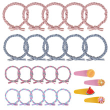 Acessórios de cabelo modernos para todos os tipos de cabelo, prendedores de rabo de cavalo elásticos e confortáveis, faixas elásticas de algodão