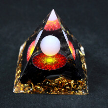 Crystal Healing Orgone Pyramid Energy Generator Spiritual Item Aura Cleansing Chakra Healing Meditation Kit Positive Energy Handmade Product