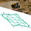 Nylon Cargo Net 30x30cm with Hooks for Bikes, Motorcycles, EVs—Green 1