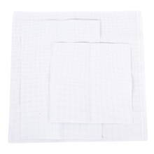 Tecido Aida de algodão contado para tecelagem DIY, tecido para ponto cruz fácil de limpar com toque 3D resistente, tecido de malha engomado para