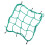 Nylon Cargo Net 30x30cm with Hooks for Bikes, Motorcycles, EVs—Green 2