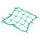 Nylon Cargo Net 30x30cm with Hooks for Bikes, Motorcycles, EVs—Green 5