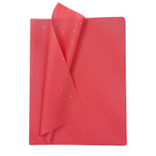 Glitter Gift Wrap Tissue Paper 50 X 33 Cm, 50 Sheets, Red Sparkly Paper For Gift Bags And Flower Bouquets, DIY Crafts