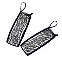 Pince à queue de cheval en queue de poisson, peigne élastique à double insertion, pince banane pour femme, bande élastique résistante s'étirant