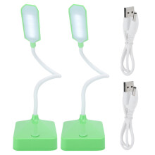 Augenschonende Leselampe, faltbar, wiederaufladbar, dimmbar, LED-Schreibtischlampe mit flexiblem Schwanenhals, Touch-Steuerung und