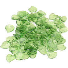 Handgefertigter Charme, 200 Stück 15 x 15 mm große Acryl-Blattanhänger, grün mattierte Designs für DIY-Schmuck, Schlüsselanhänger oder