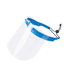 Full Face Protection, Transparent Blue Glasses, Professional Safety Face Shields, Reusable After Disinfecting, Ultra-Clear Plastic with Durable Acryli