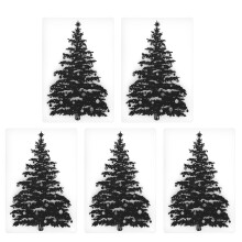 Holiday Embossing Folders Collection, DIY Craft Templates with Reusable Drawing Stencils for Christmas Tree Pattern Design, Premium Embossing Paper