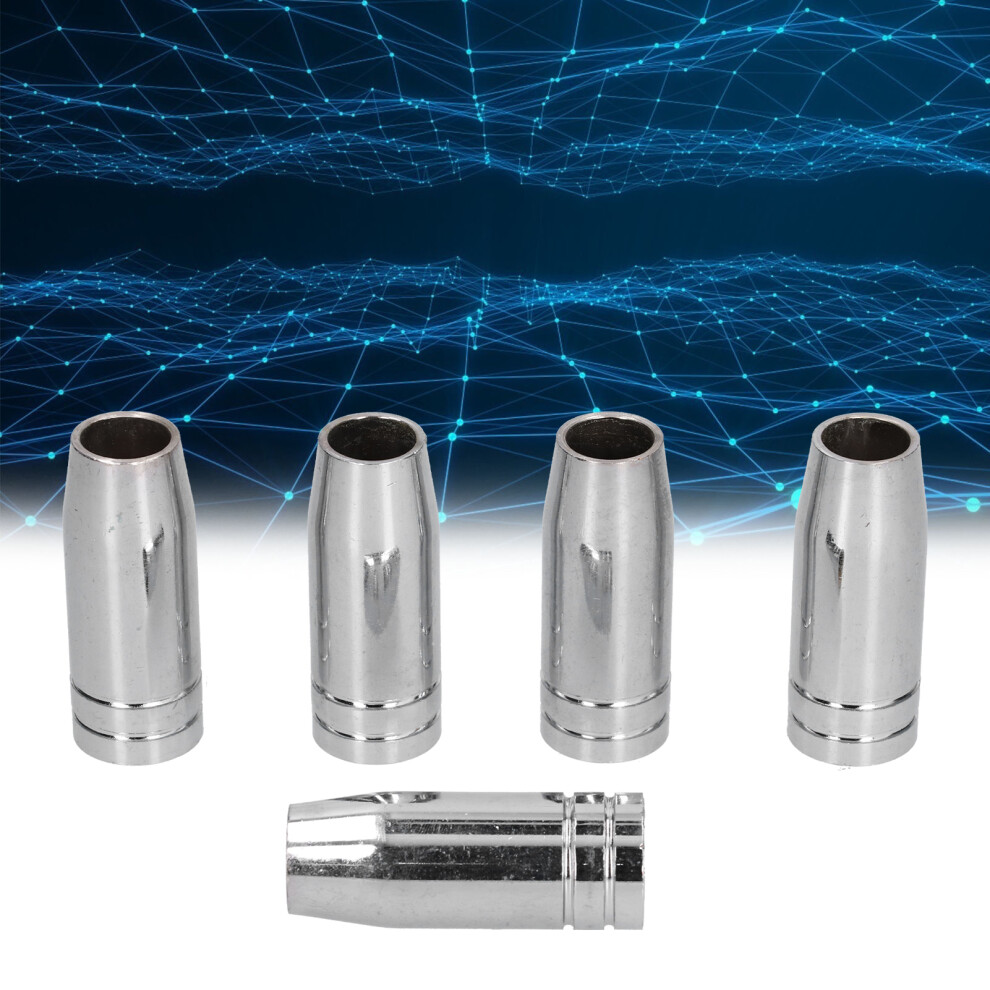 Welding Gun Nozzle Brass Conical Shield Cup For 25Ak Mig Mag Torch 5Pcs 7891377305385