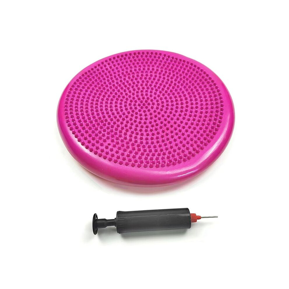 Red PVC Yoga Balance Mat, Inflatable Massage Cushion, Sports Fitness Balance Trainer