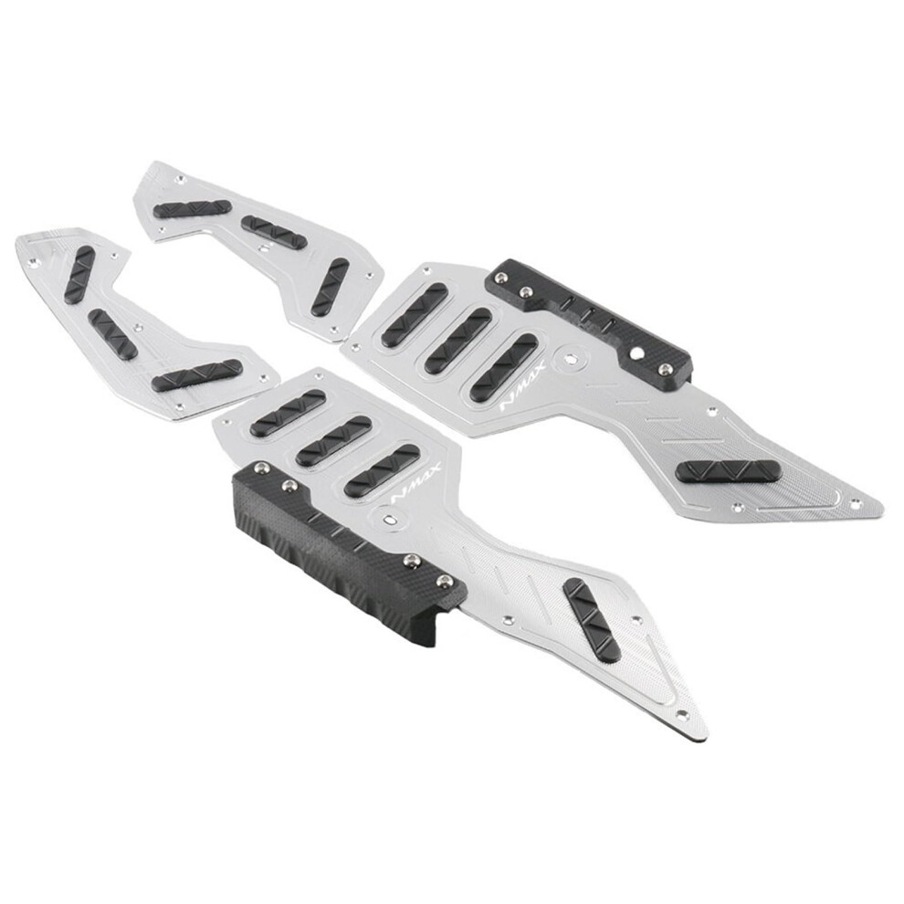 Aluminum Alloy Foot Pegs Antiskid Pedals For Yamaha Nmax 155 20202024 Motorcycles Silver 9199774189569